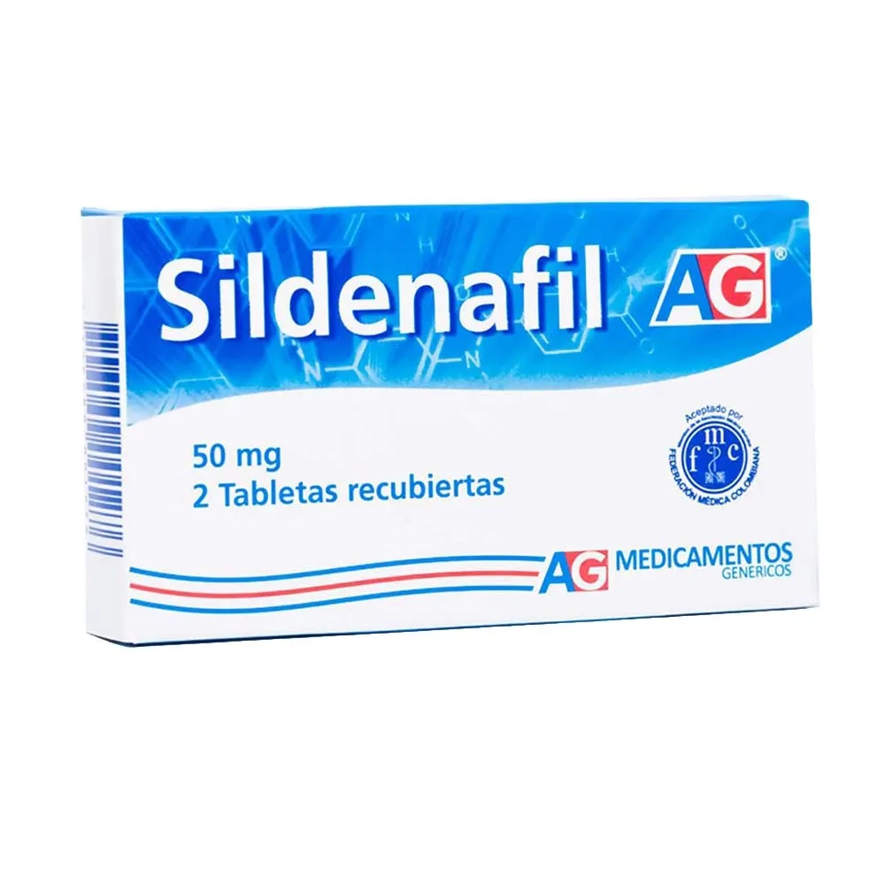 SILDENAFIL 50 MG CAJA X 2 TABLETAS (AG)
