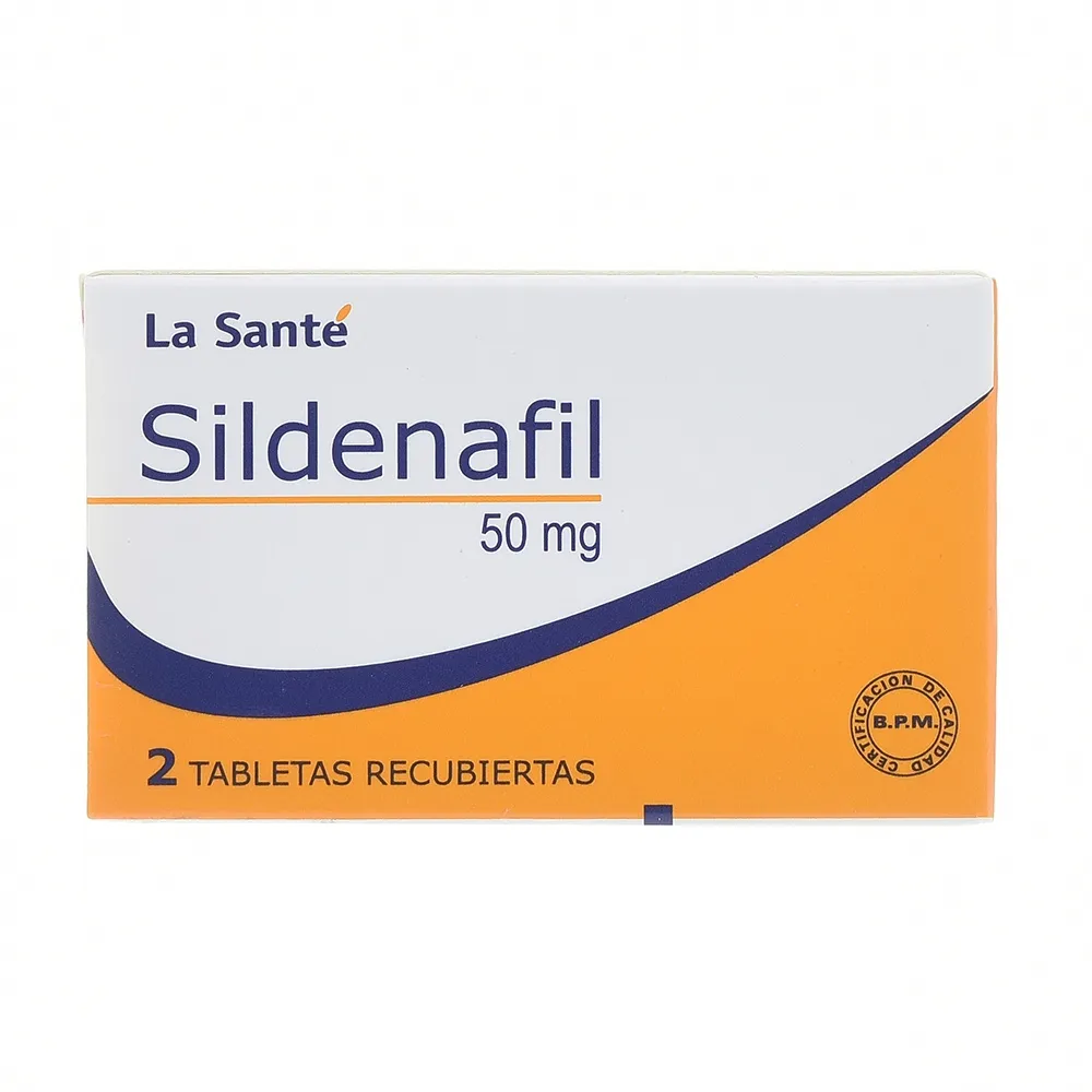 SILDENAFIL 50 MG CAJA X 2 TABLETAS (LA SANTE)