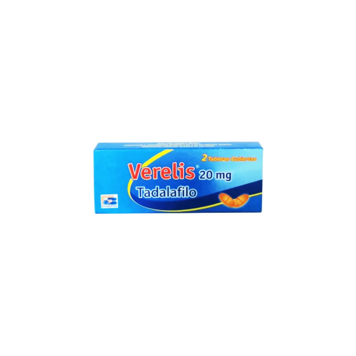 VERELIS 20 MG CAJA X 2 TABLETAS (BIOQUIFAR)
