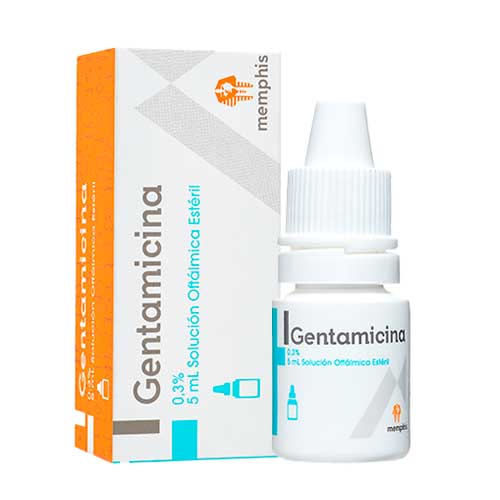 GENTAMICINA 0.3 % SOLUCION OFTALMICAS FRASCO X 5 ML (MEMPHIS)