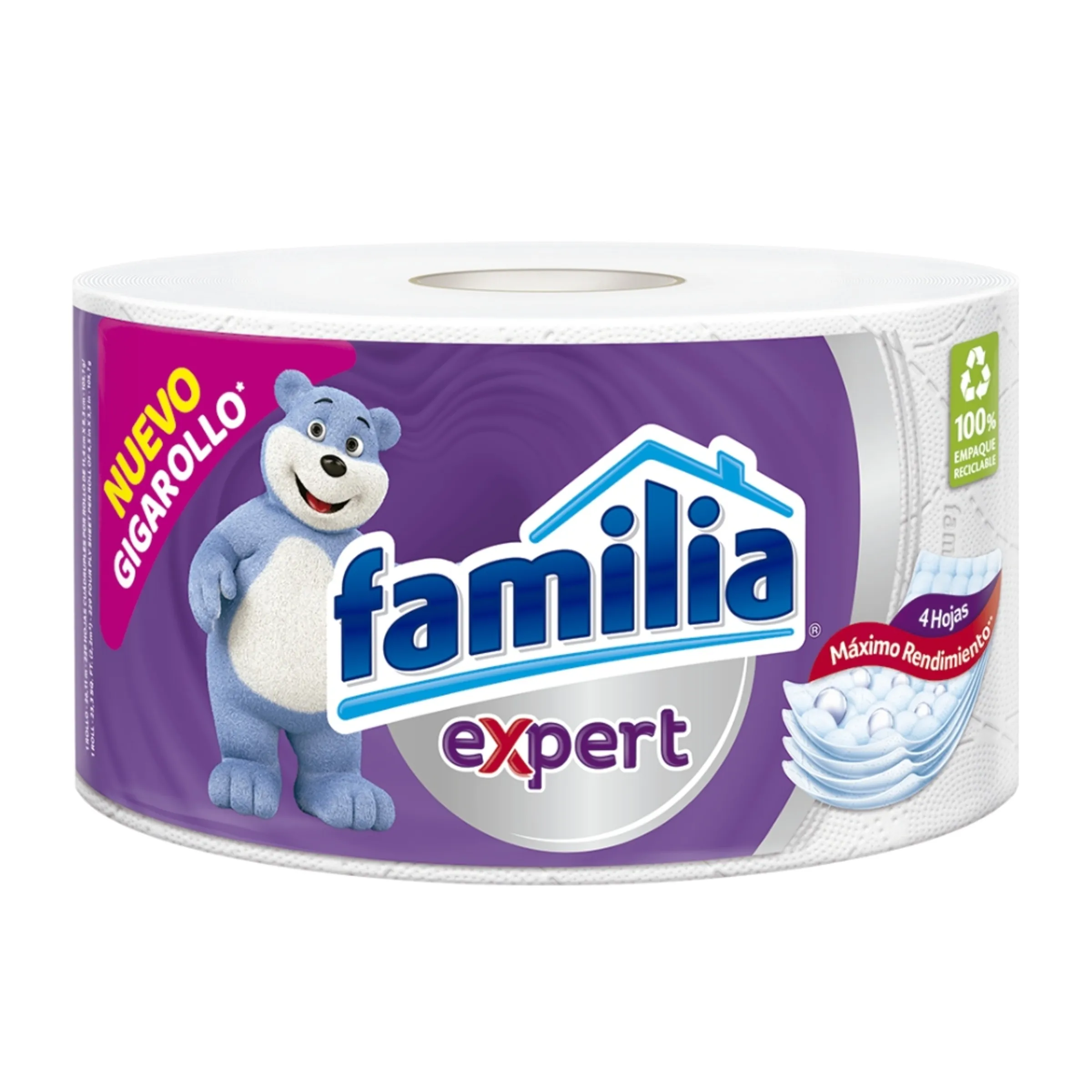 PAPEL HIGENICO EXPERT FAMILIA X UND