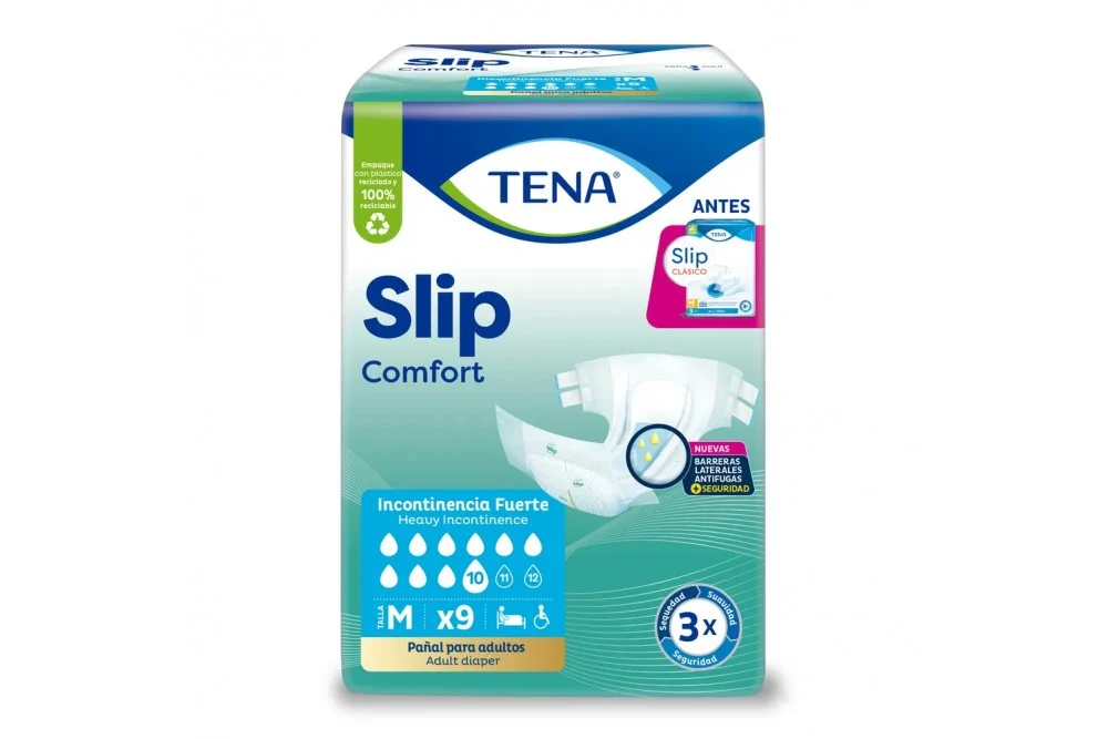 PAÑAL TENA SLIP COMFORT TALLA M PACA X 9 UND