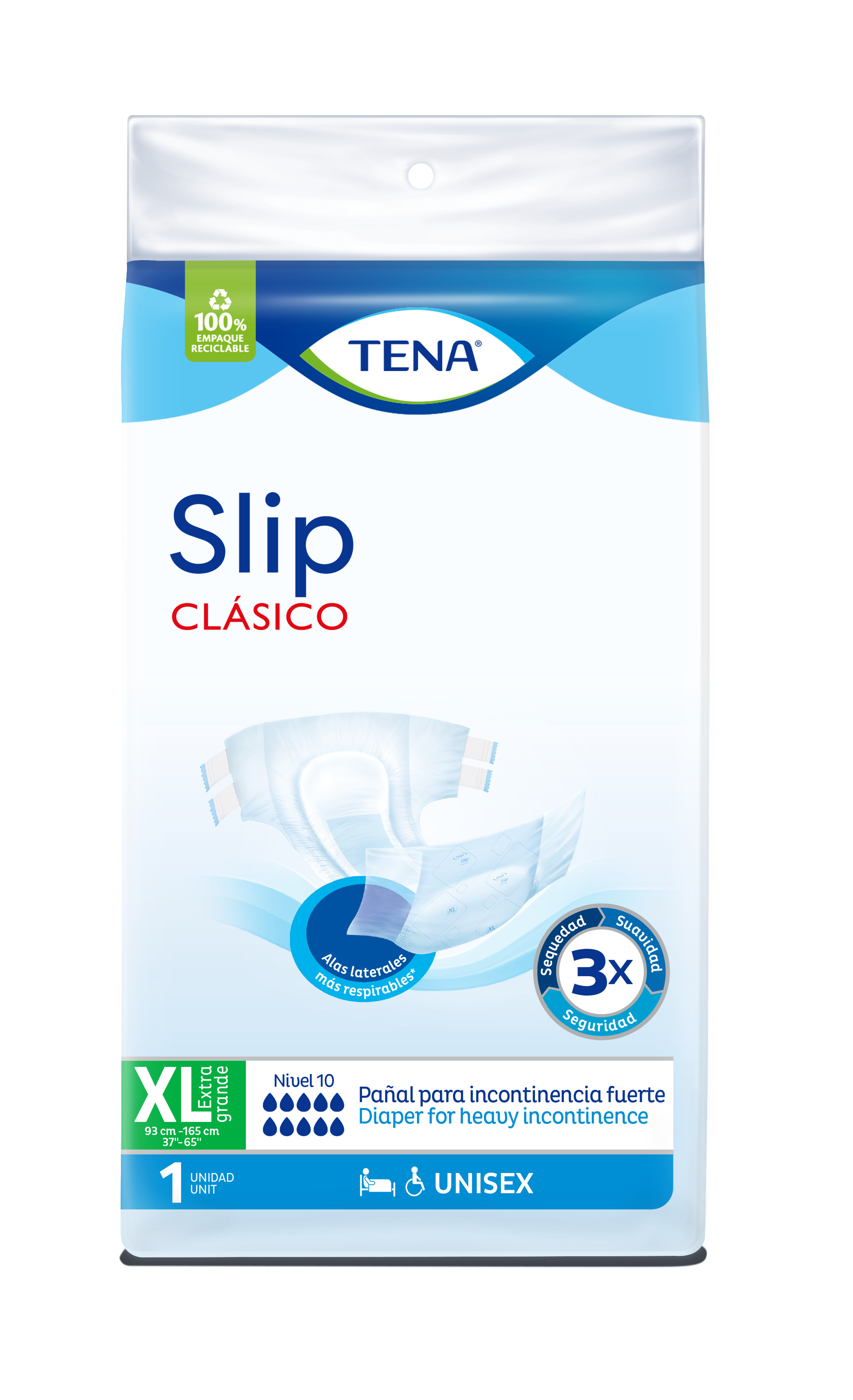 PAÑAL TENA SLIP CONFORT TALLA XL X UND