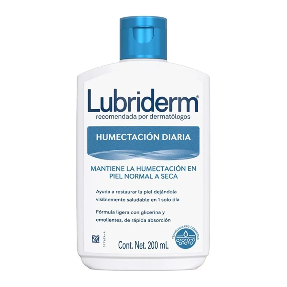 CREMA LUBRIDERM HUMECTACION DIARIA FRASCO X 200 ML