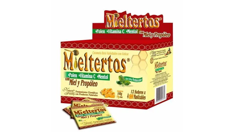 MIELTERTOS PASTILLAS CAJA X 12 SOB (NATURAL F.)