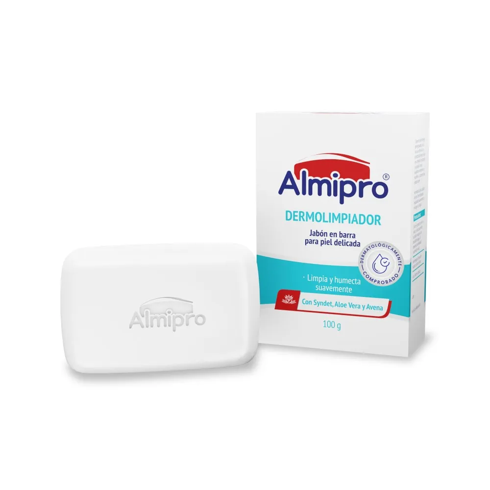 JABON ALMIPRO DERMOLIMPIADOR BARRA X 100 GR