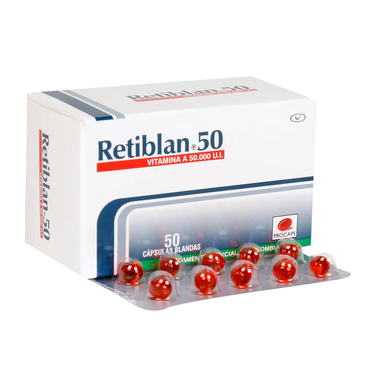 RETIBLAN 50.000 UI CAJA X 50 CAPSULAS (PROCAPS)