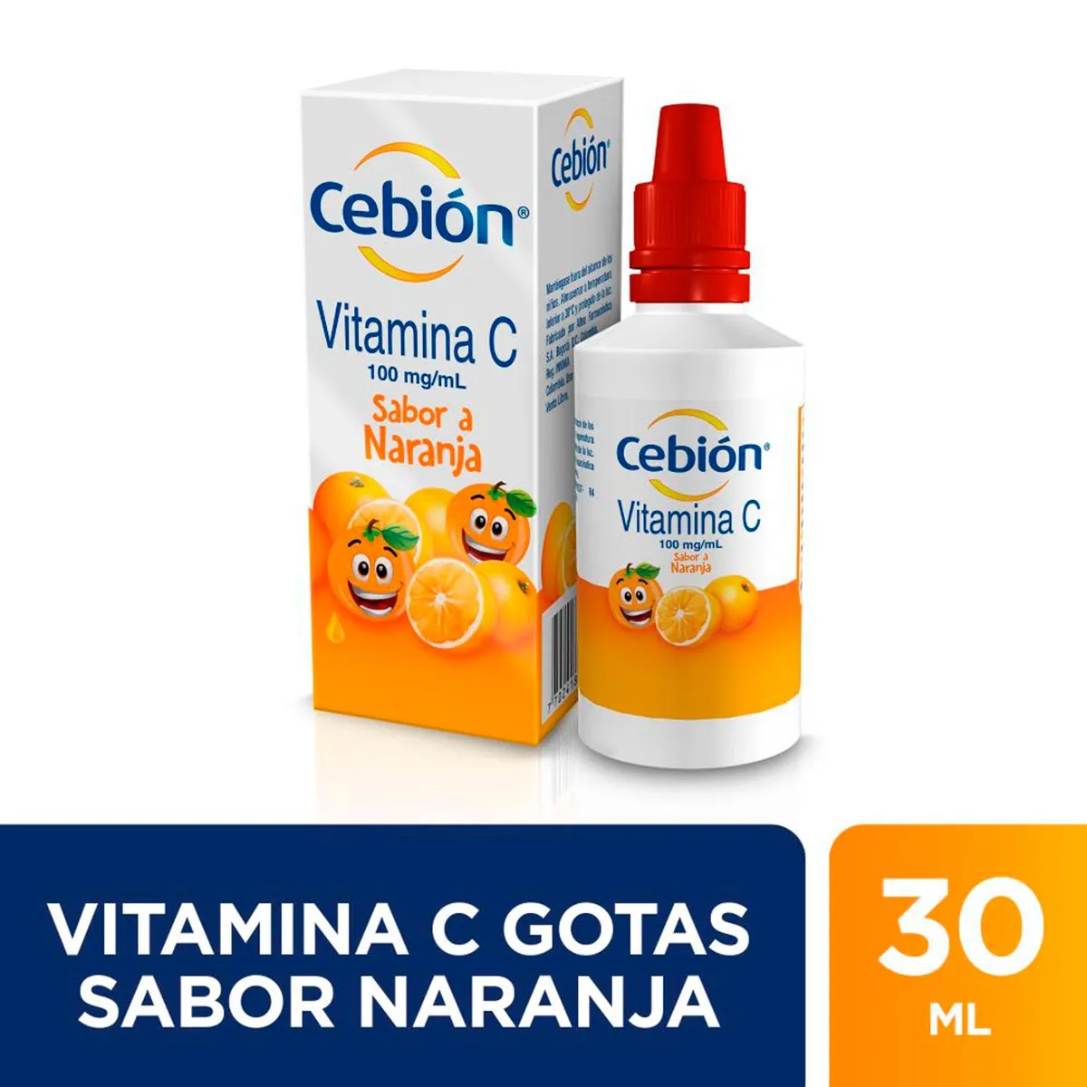 CEBION GOTAS SOLUCION ORAL NARANJA X 30 ML