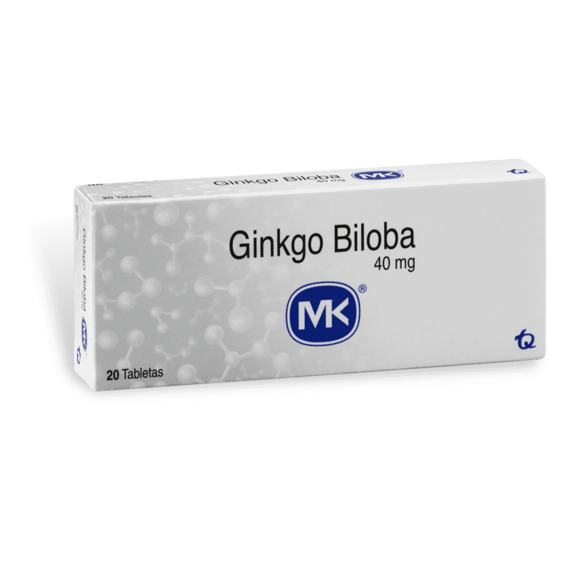 GINKGO BILOBA 40 MG CAJA X 20 TABLETAS (MK)