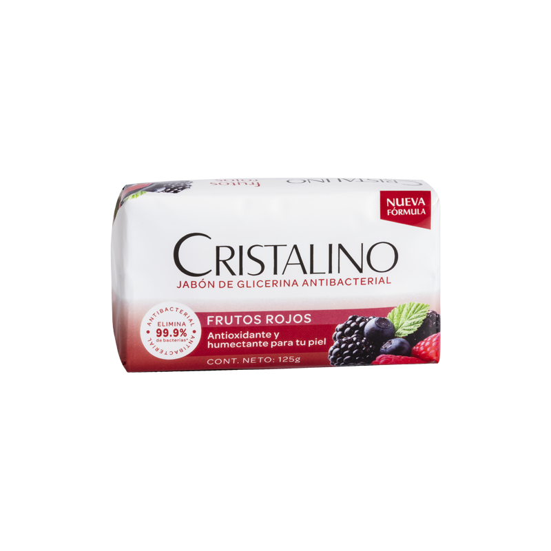 JABON CRISTALINO FRUSTOS ROJOS X 125G