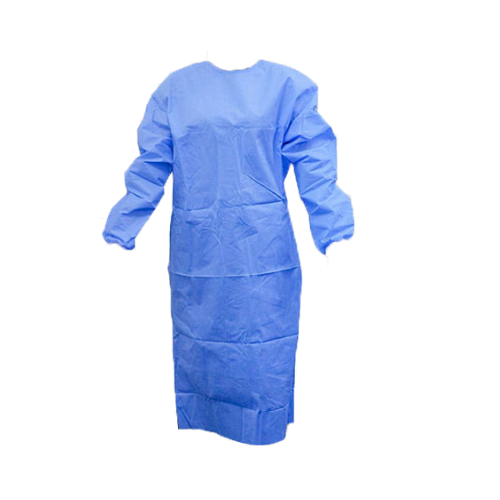 BATA AZUL PACIENTE MANGA LARGA X UND