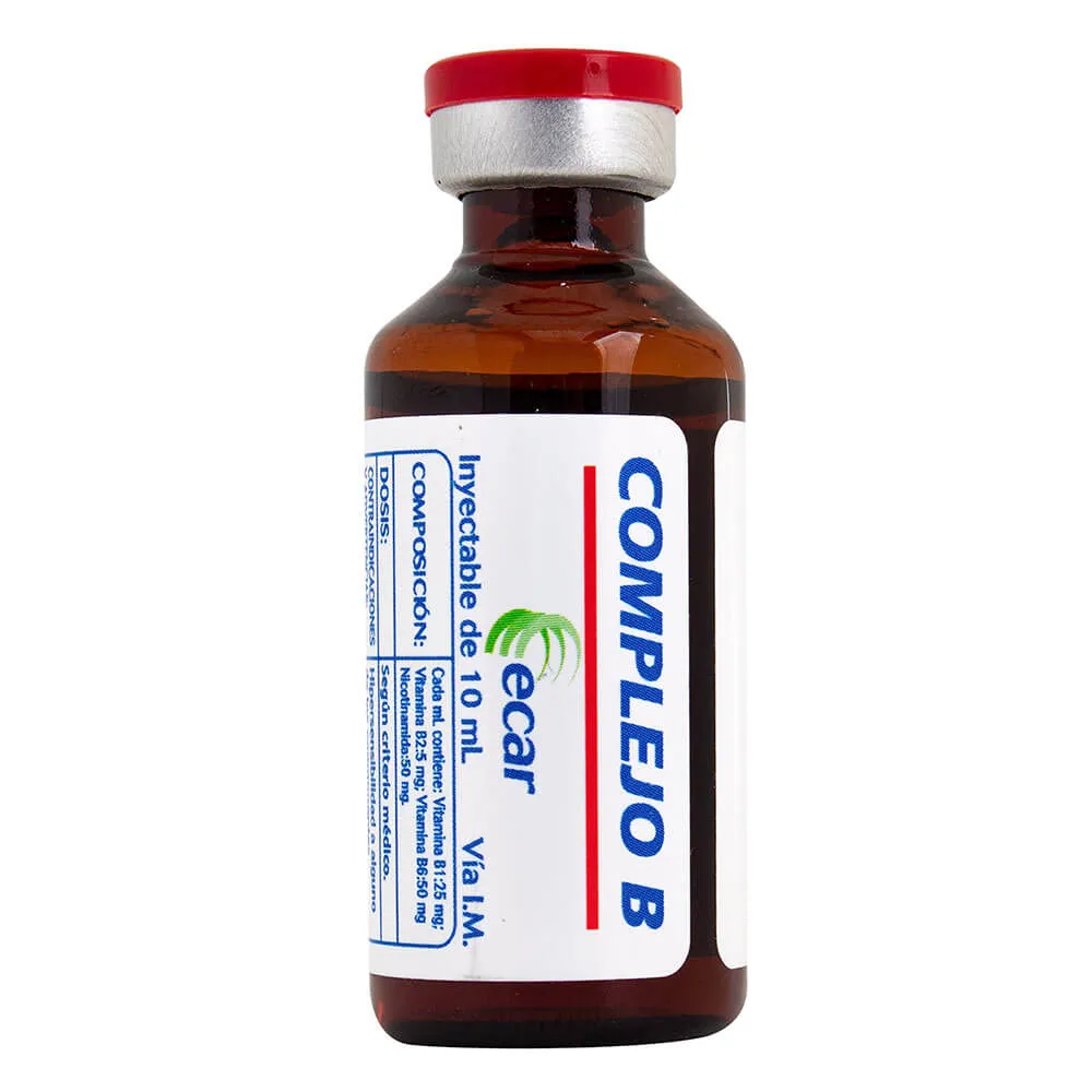 COMPLEJO B SOLUCION INYECTABLE  AMPOLLA X 10 ML (ECAR)