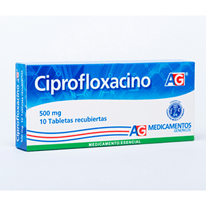 CIPROFLOXACINO 500 MG CAJA X 10 CAPSULAS (AG)