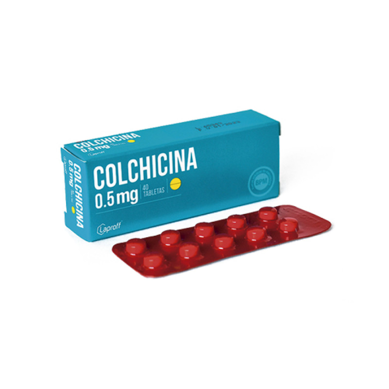 COLCHICINA 0.5 MG CAJA X 40 TABLETAS (LAPROFF)