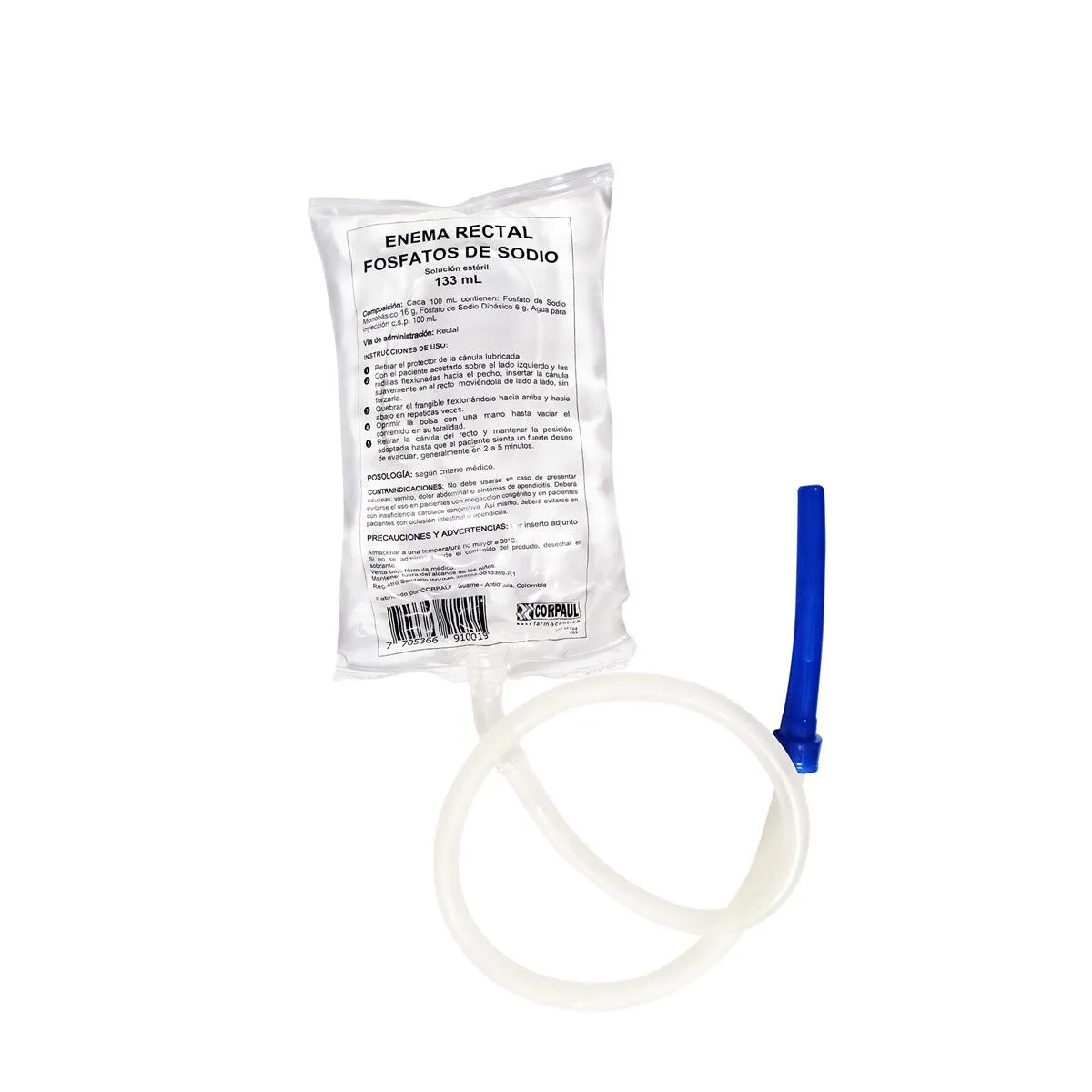 ENEMA RECTAL BOLSA X 133 ML