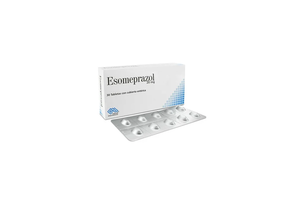 ESOMEPRAZOL 20 MG BLISTER X 25 TABLETAS RECUBIERTAS (COLMED) #