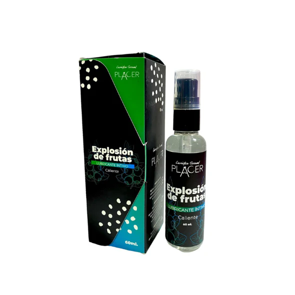 LUBRICANTE EXPLOSION DE FRUTAS CALIENTE FRASCO X 60 ML