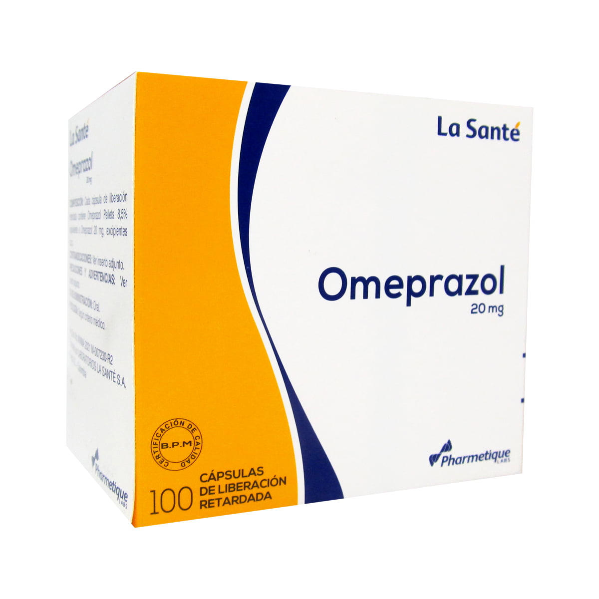 OMEPRAZOL 20 MG CAJA X 100 CAPSULAS (LA SANTE)
