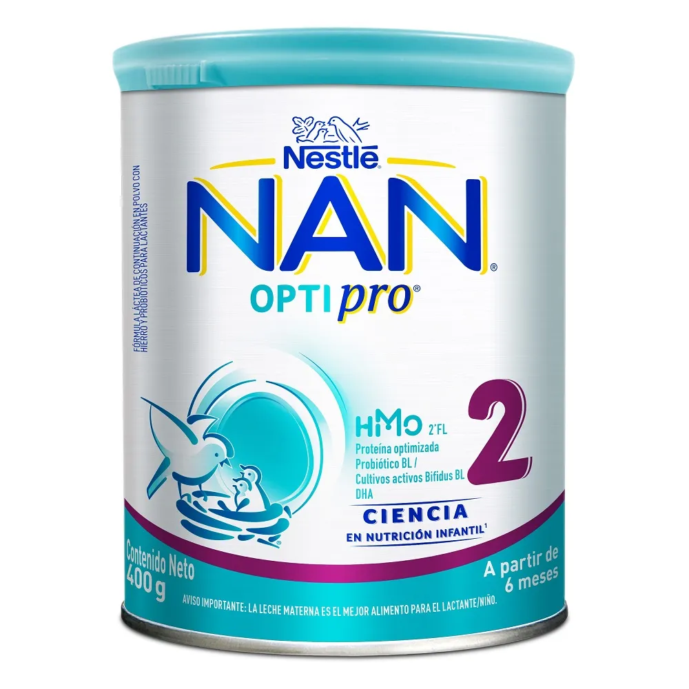 NAN 2 OPTIPTO 6 12 M TARRO X 400 GR (NESTLE)