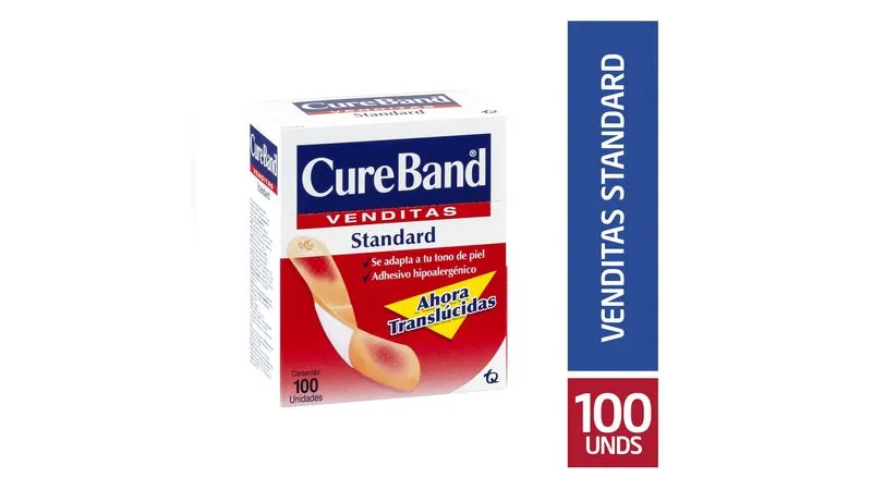 CURAS VENDITAS STANDARD COLOR PIEL CAJA X 100 UND (CUREBAND)