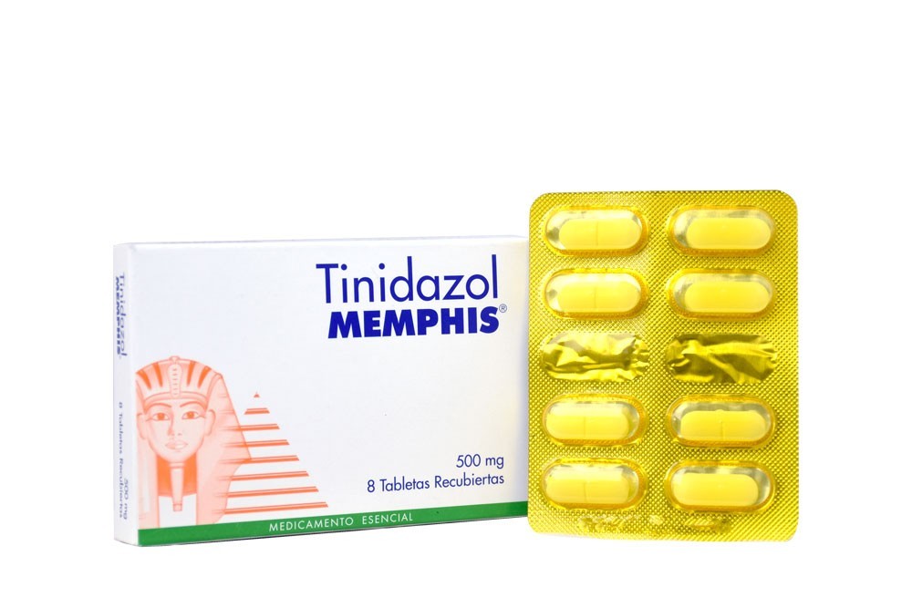 TINIDAZOL 500 MG CAJA X 8 TABLETAS (MEMPHIS)