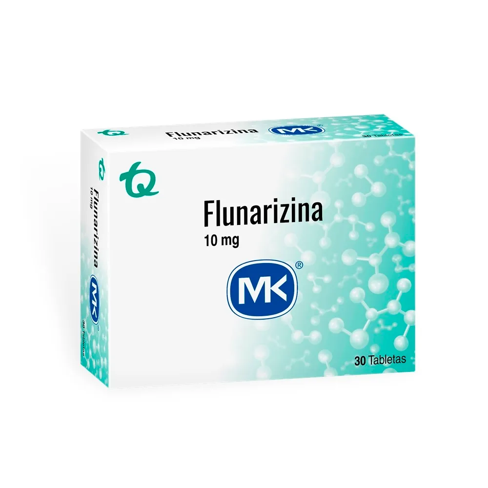 FLUNARIZINA 10 MG CAJA X 30 TABLETAS (MK)