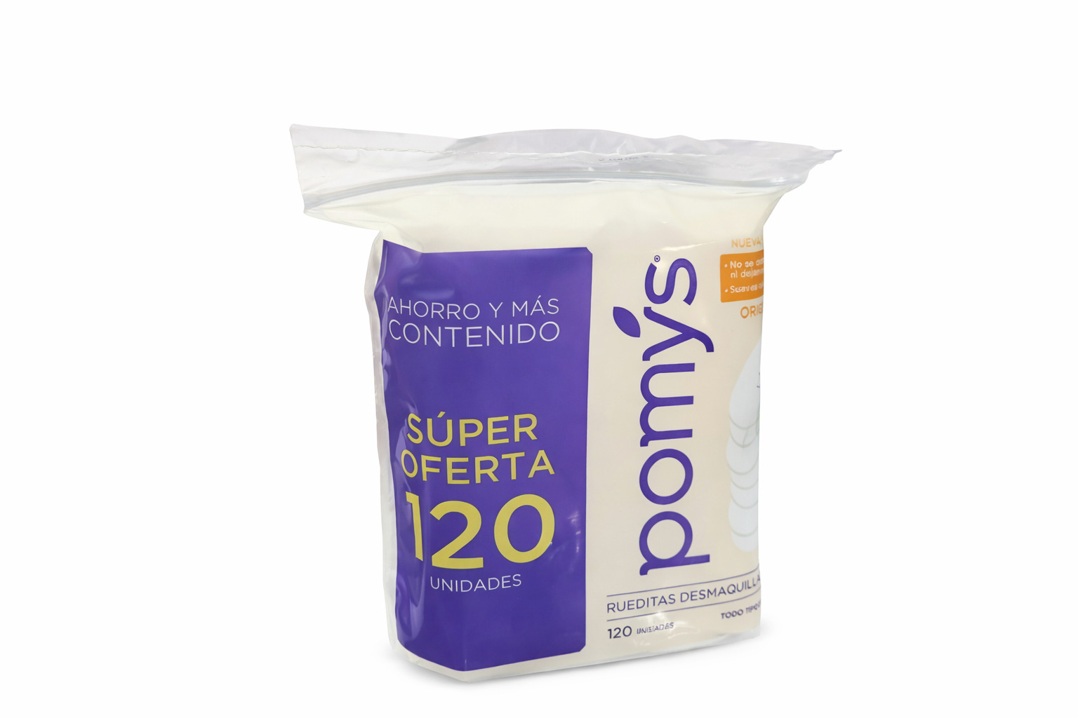 RUEDITAS DESMAQUILLADORAS POMYS X 120 UND