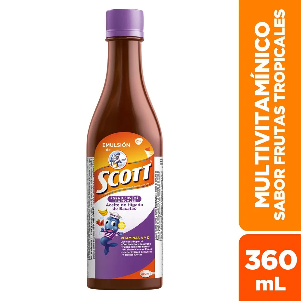 EMULSION DE SCOTT FRUTAS TROPICALES FRASCO X 360 ML