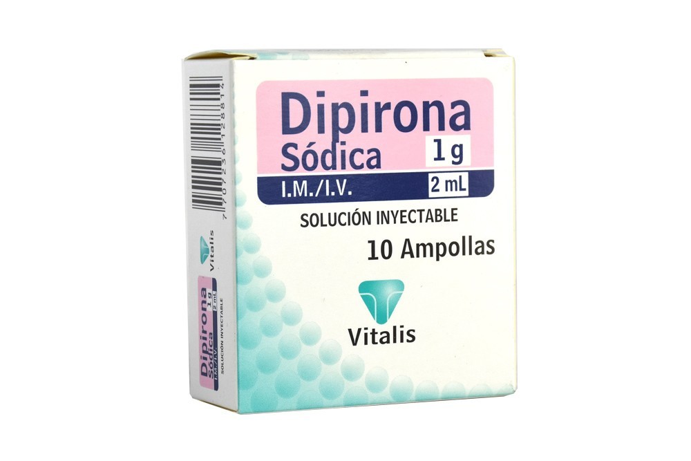 DIPIRONA 2ML CAJA X 10 AMPOLLAS (VITALIS)