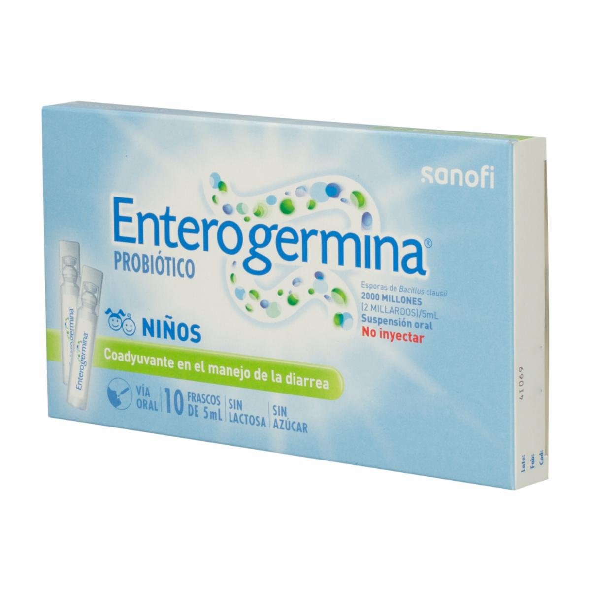 ENTEROGERMINA CAJA X 10 AMPOLLAS (SANOFI)