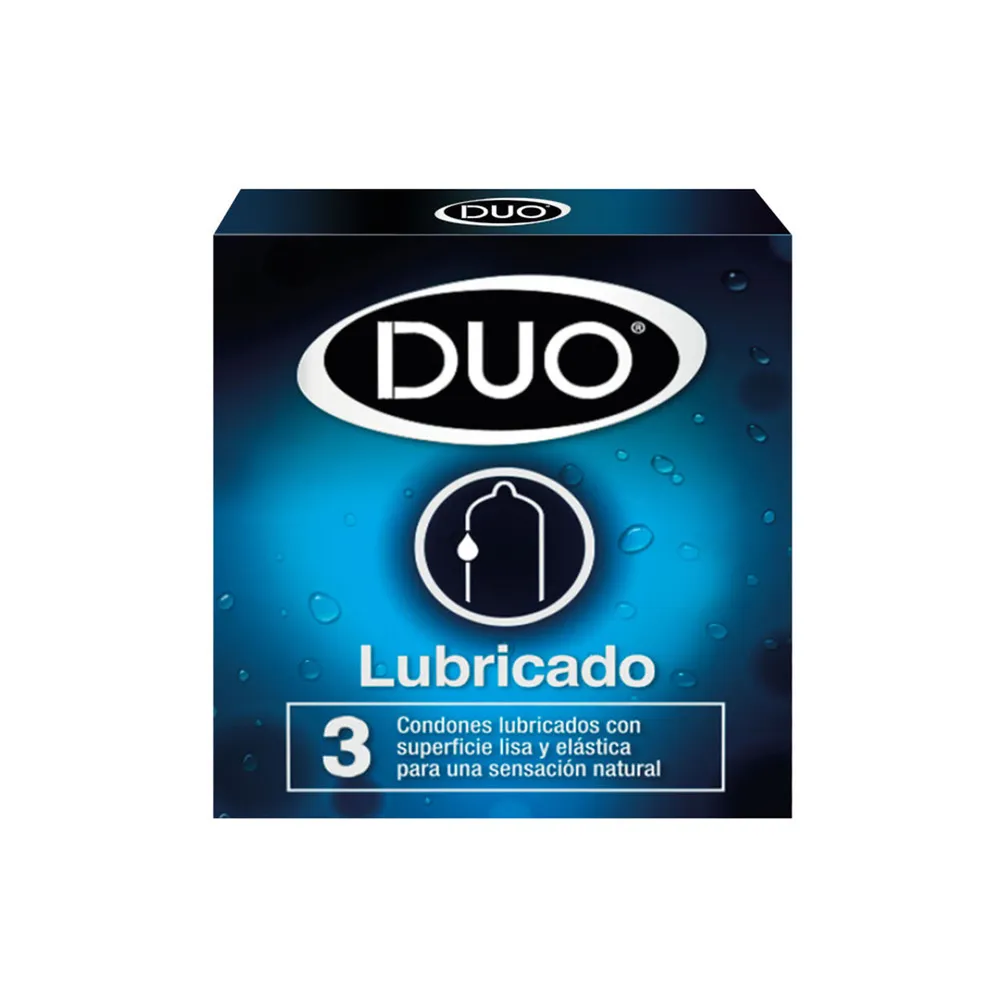 PRESERVATIVO DUO LUBRICADO CAJA X 3 UND