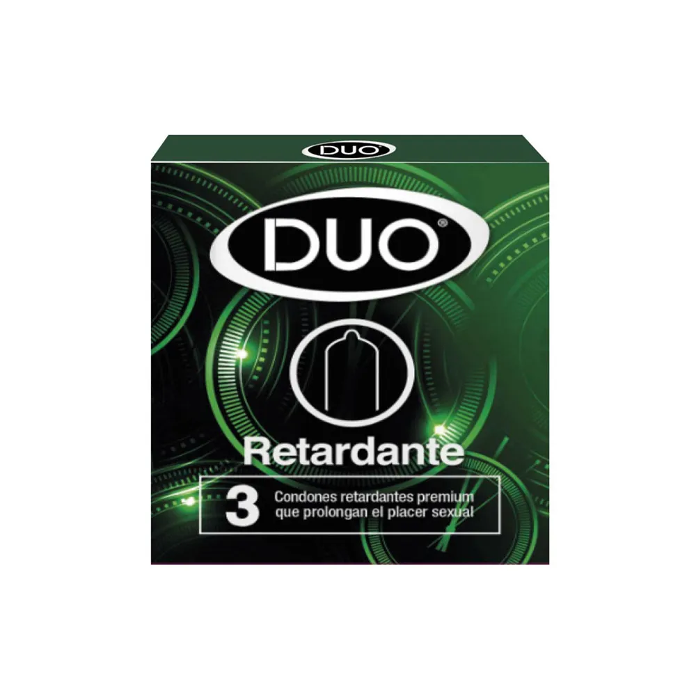 PRESERVATIVOS DUO RETARDANTE CAJA X 3 UND
