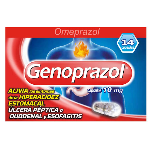 GENOPRAZOL 10 MG CAJA X 14 CAPSULAS (GENOMA)