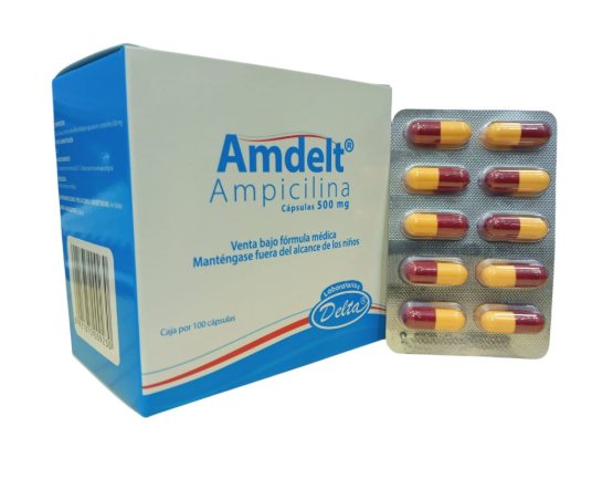 AMDELT 500 MG CAJA 100 CAPSULAS (DELTA)
