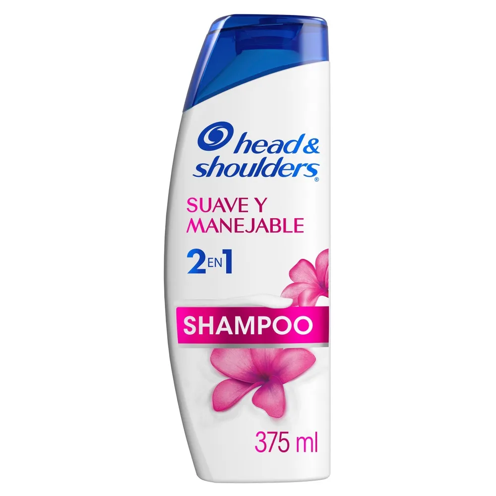 SHAMPOO HEAD SHOULDERS HYS SUAVE Y MANEJABLE 2 EN 1 FRASCO X 375 ML