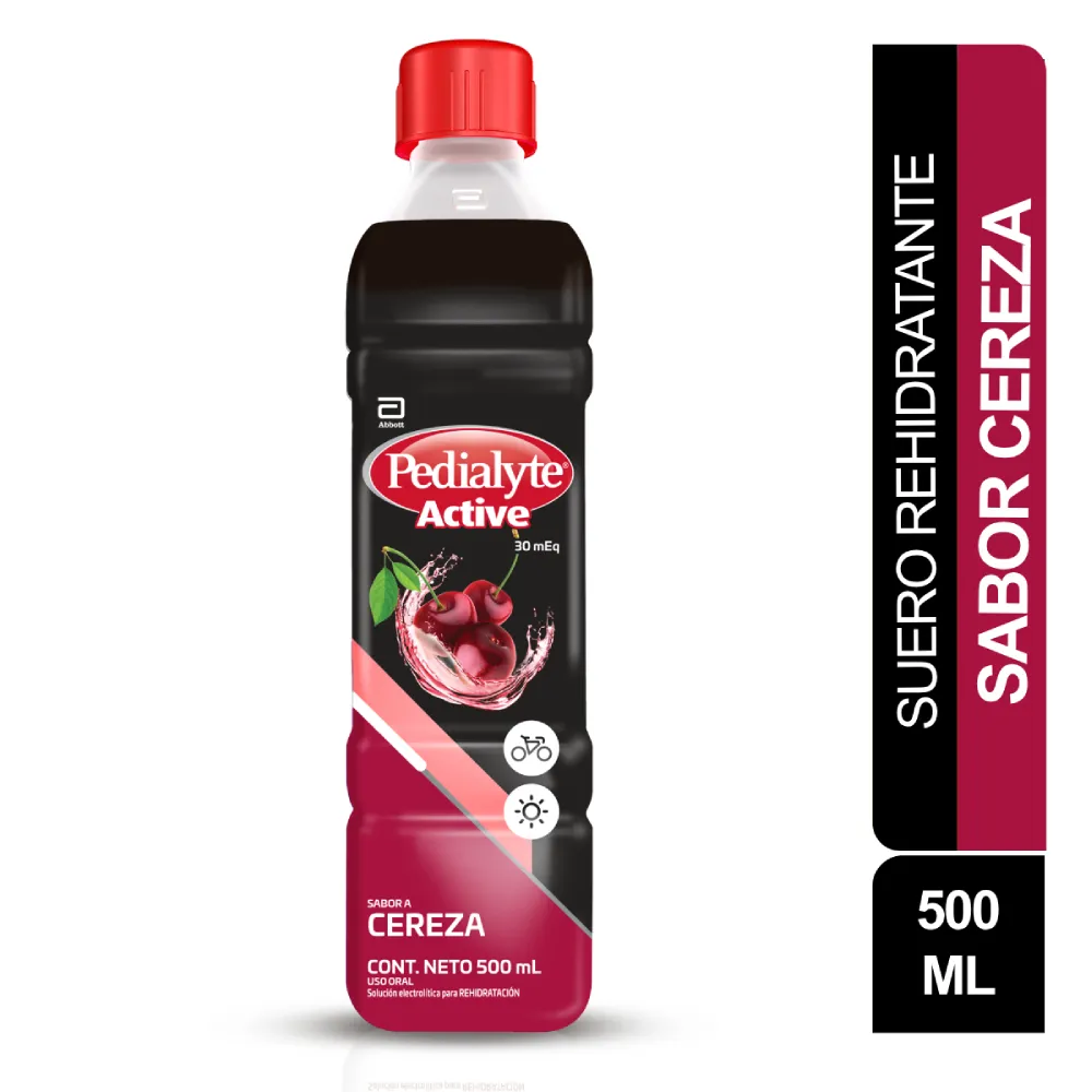 PEDIALYTE 30 ZINC CEREZA FRASCO X 500 ML