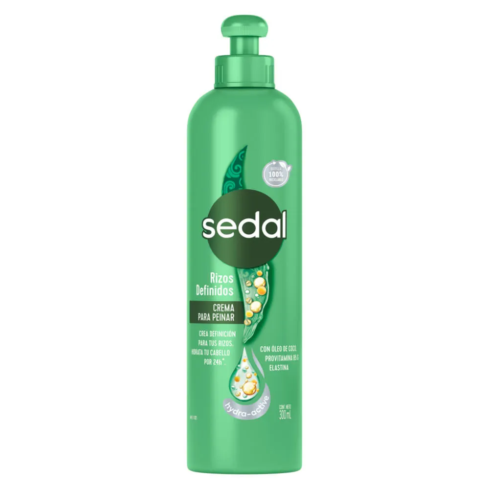 CREMA PARA PEINAR SEDAL RIZOS DEFINIDOS FRASCO X 300 ML