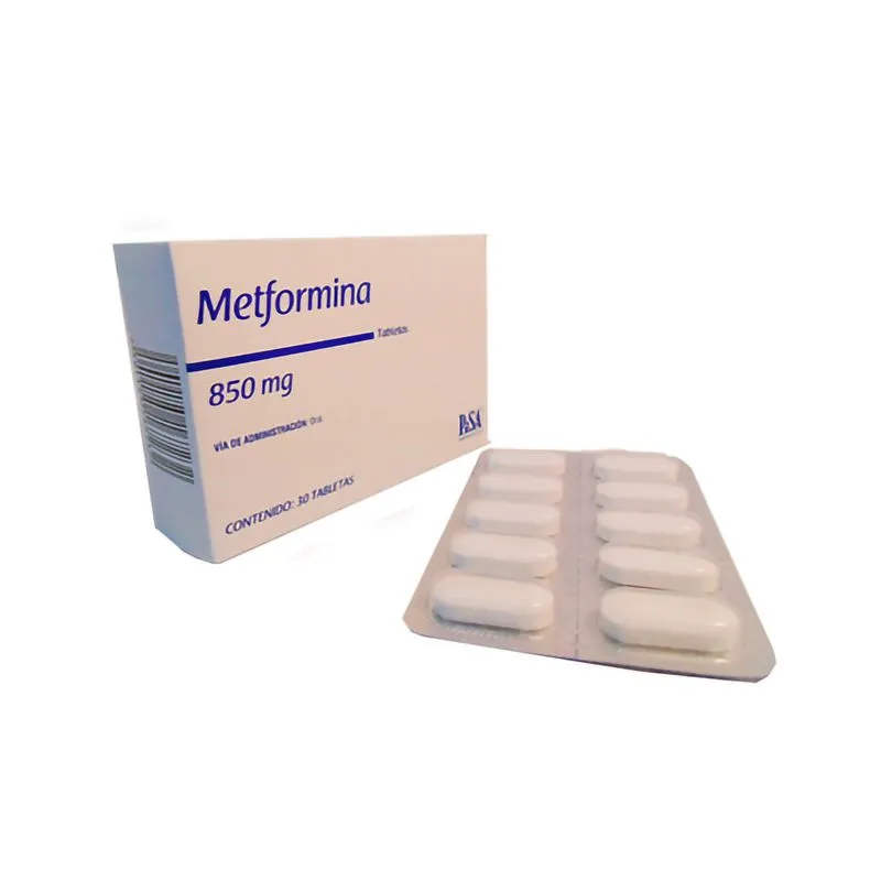 METFORMINA 850MG CAJA X 30 TABLETAS (PISAR)