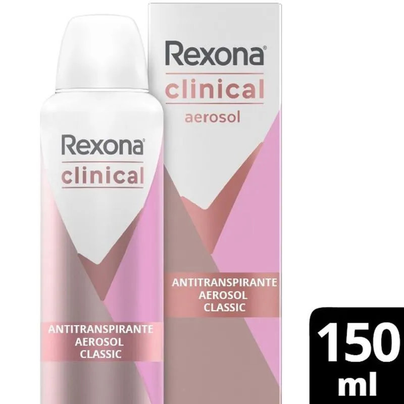 DESODORANTE AEROSOL CLINICAL CLASSIC REXONA FRASCO X 150 ML