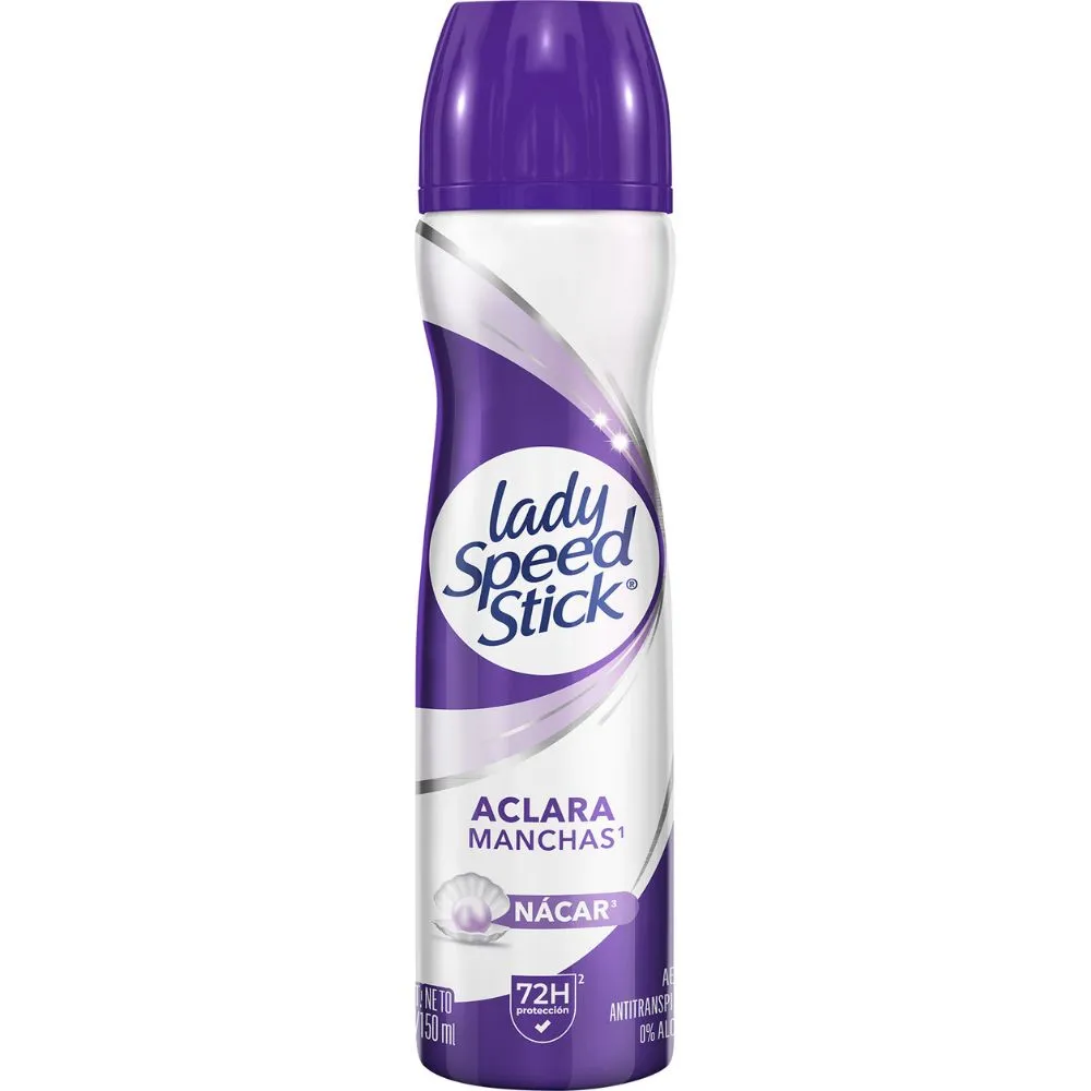 DESODORANTE AEROSOL LADY SPEED STICK ACLARA MANCHAS FRASCO X 150 ML