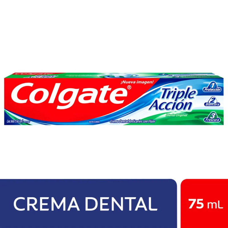 CREMA DENTAL COLGATE TRIPLE ACCION ORIGINAL TUBO  X 75 ML