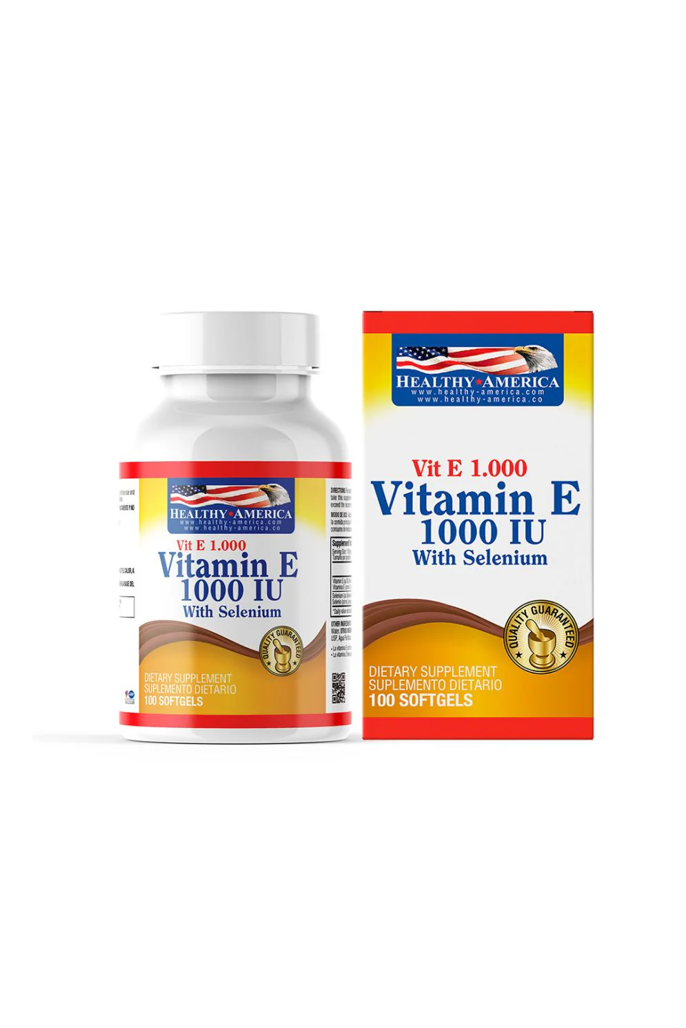 VITAMINA E 1000 UI CON SELENIO FRASCO X 50 SOFTGELS (HEALTHY AMERICA)