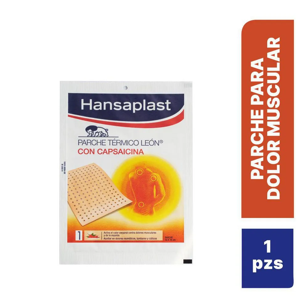 PARCHE TERMICO DE LEON CON CAPSAICINA (HANSAPLAST)