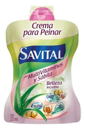 CREMA PARA PEINAR SAVITAL MULTIVITAMINAS Y SABILA SOBRE X 22ML