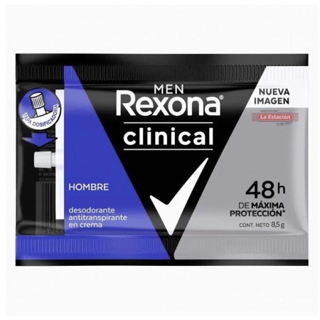 DESODORANTE REXONA MEN CLINICAL CLEAN CREMA SOBRE X 8,5 GR
