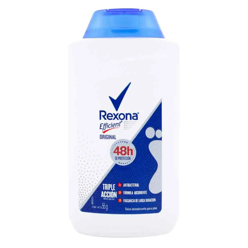 TALCOS REXONA EFFICENT FRASCO X 55 GR
