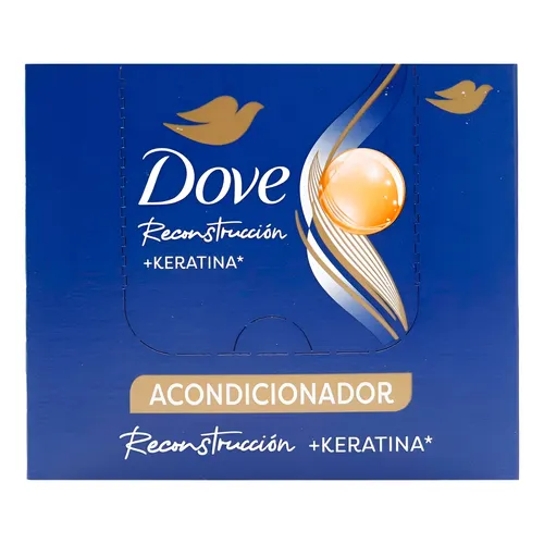 ACONDICIONADOR DOVE RECOSTRUCCION + KERATINA EN SOBRE X 18 ML
