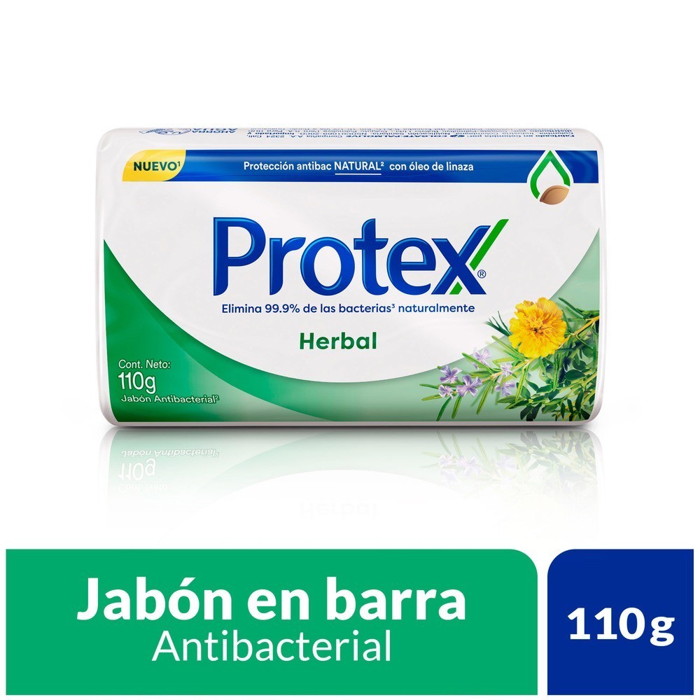 JABON PROTEX ANTIBACTERIAL HERBAL BARRA X 110 GR