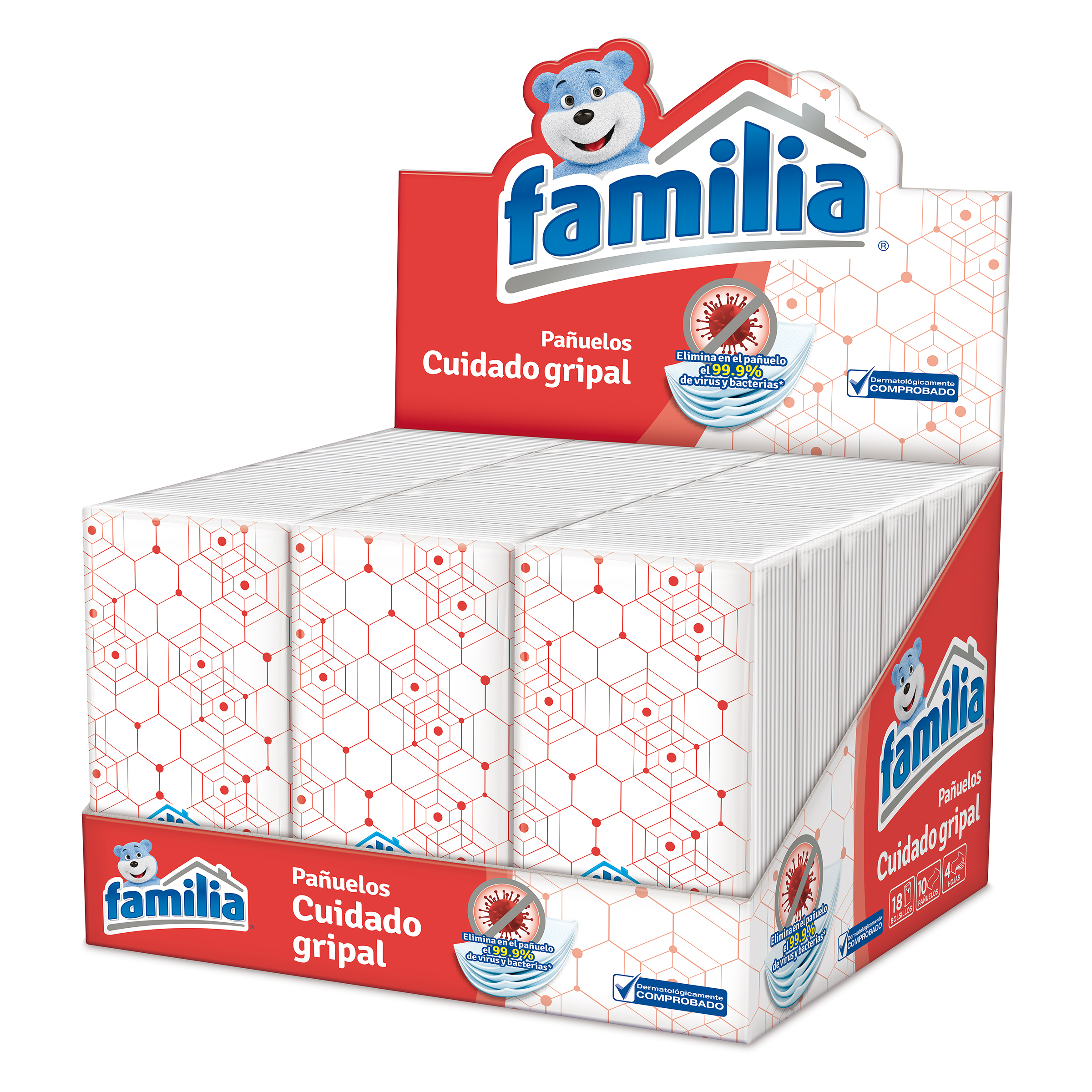 PAÑUELOS FAMILIA CIDADO GRIPAL BOLSILLO