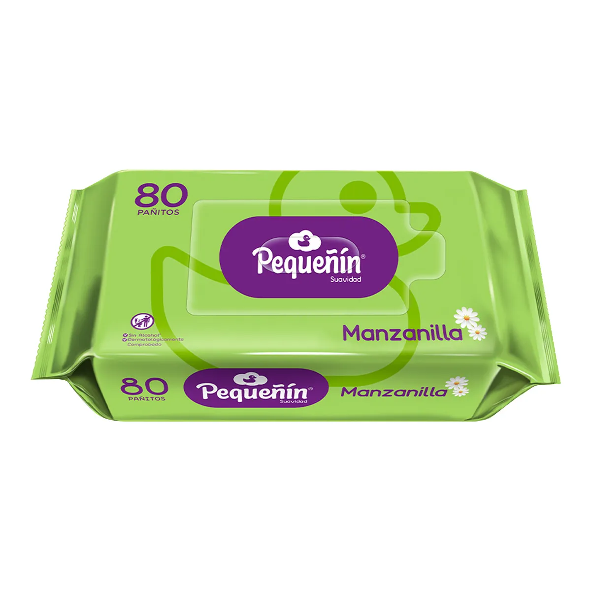 PAÑITOS HUMEDOS PEQUEÑIN DE MANZANILLA PACA X 80 UND